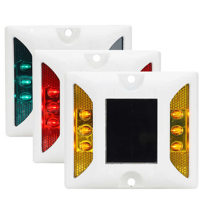 125 * 110 * 25mm 青い太陽光 LED ロードストッド 猫の目の道路マーカーを点滅させる