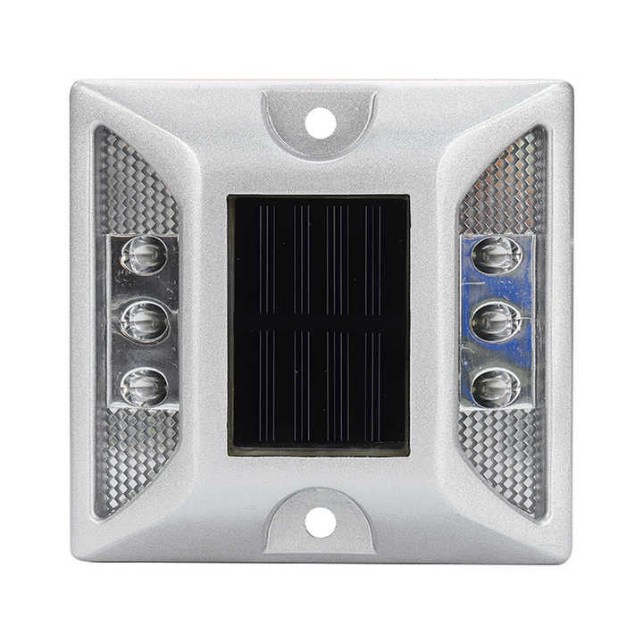 350g IP68 ソーラー メタル 道路 ストッド 白色 LED 道路建設用