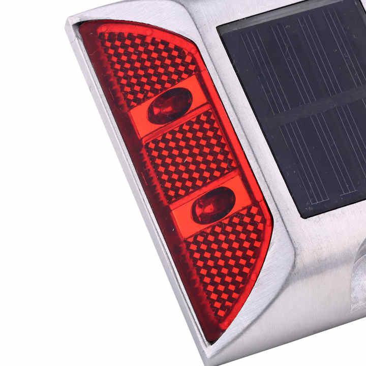 赤色 高明るさ LED アルミ 太陽光道路スタッド FCC 証明書