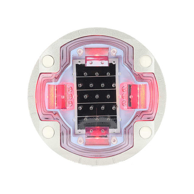 4 スクロール 埋め込み道路スタッド 舗装マーカーライト 太陽光パネル 2.5V 250MA
