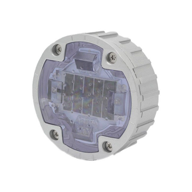 4 スクロール 埋め込み道路スタッド 舗装マーカーライト 太陽光パネル 2.5V 250MA