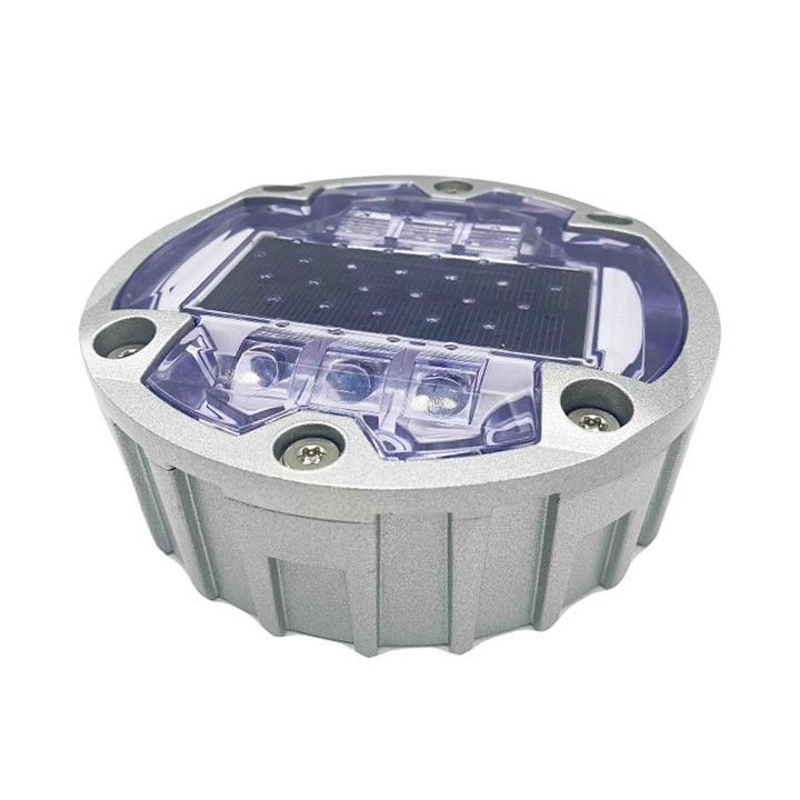 高明るさ LED 太陽光道路ストッド 6 スクリュー 埋め込み太陽光 LED 猫の目