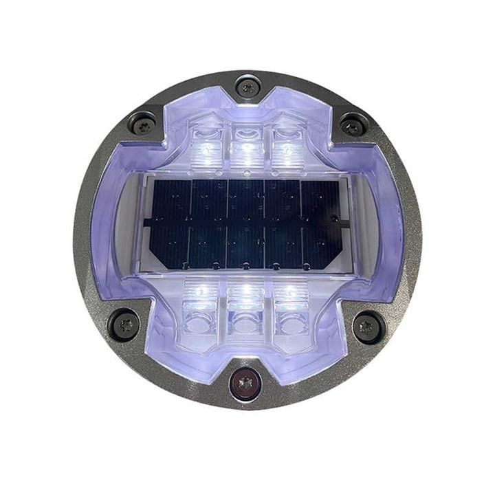 高明るさ LED 太陽光道路ストッド 6 スクリュー 埋め込み太陽光 LED 猫の目