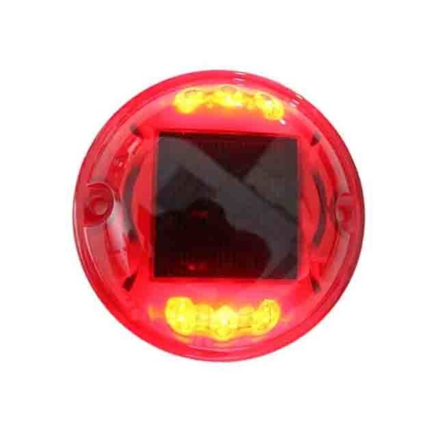 PC プラスチック 警告 閃光 LED 反射 ソーラー LED ロード スタッド 猫の目 ライト