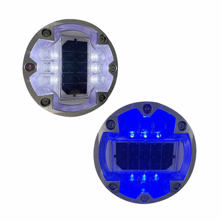 閃く太陽光 LED道路標識灯 IP68 ゼブラ 横断 LED 歩道灯